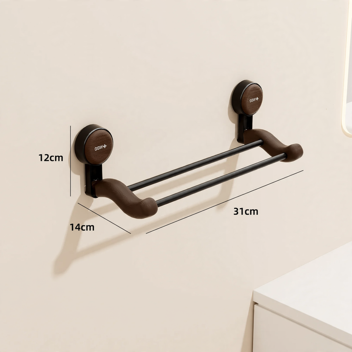 Suction Cup Towel Holder, Double Layer, No Drilling