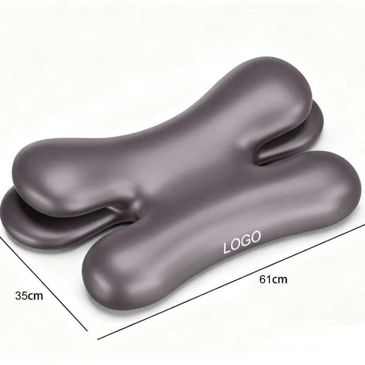 Side sleeper pillow with memory foam, bone shape