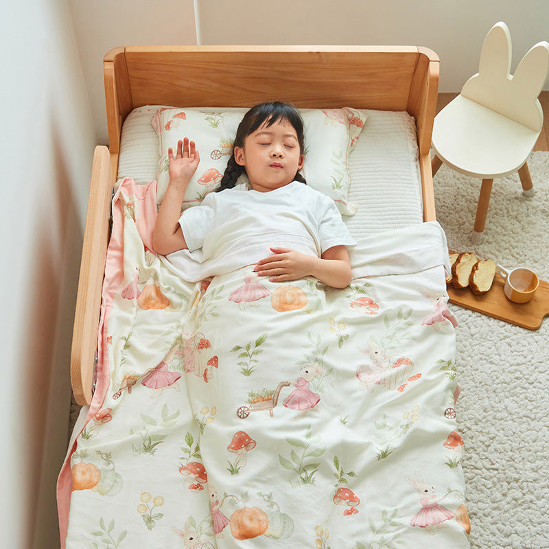 Children's blanket made of bamboo silk, four layers, 80×110 cm