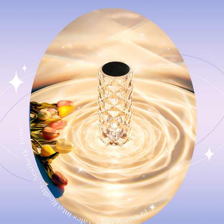 LED crystal light with color change and remote control