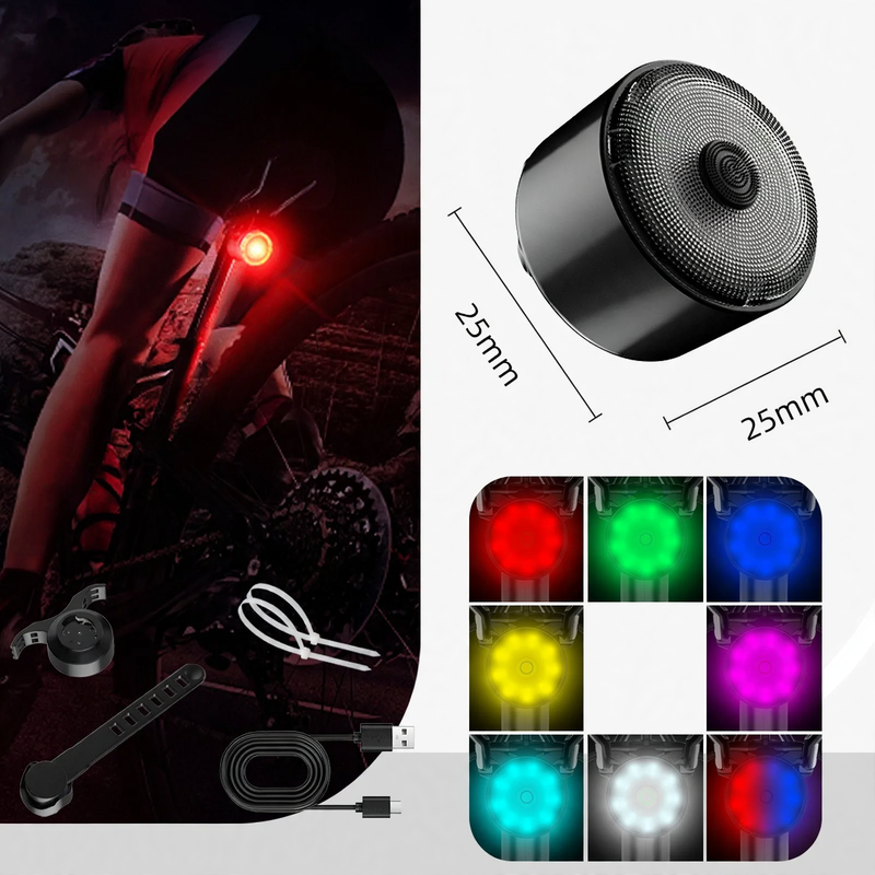 Intelligent bicycle brake light with sensor