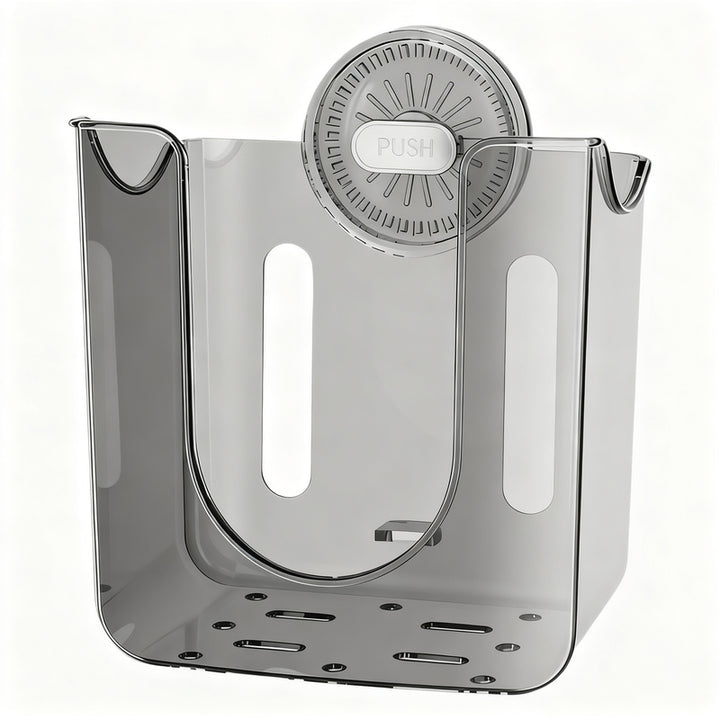 Wall-mounted paper towel holder with suction cup