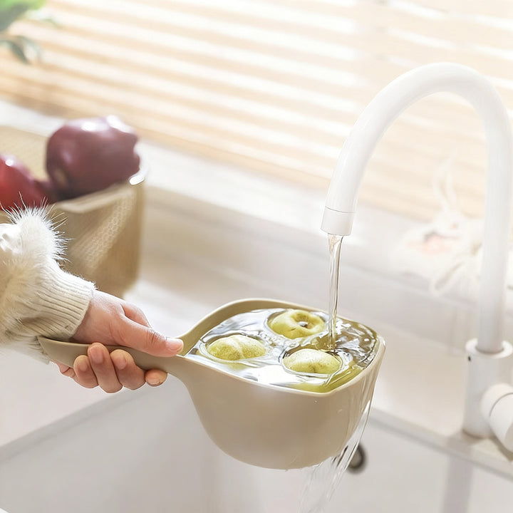 Plastic water scooper with long handle