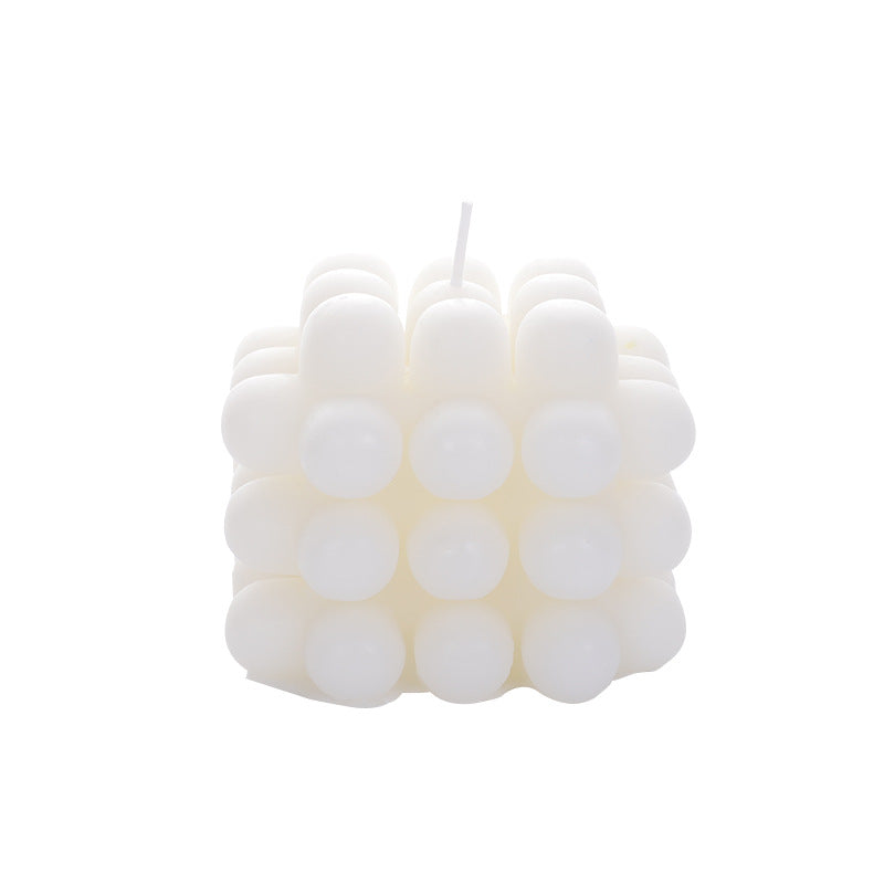 Handcrafted scented candle made of soy wax, fruit shape