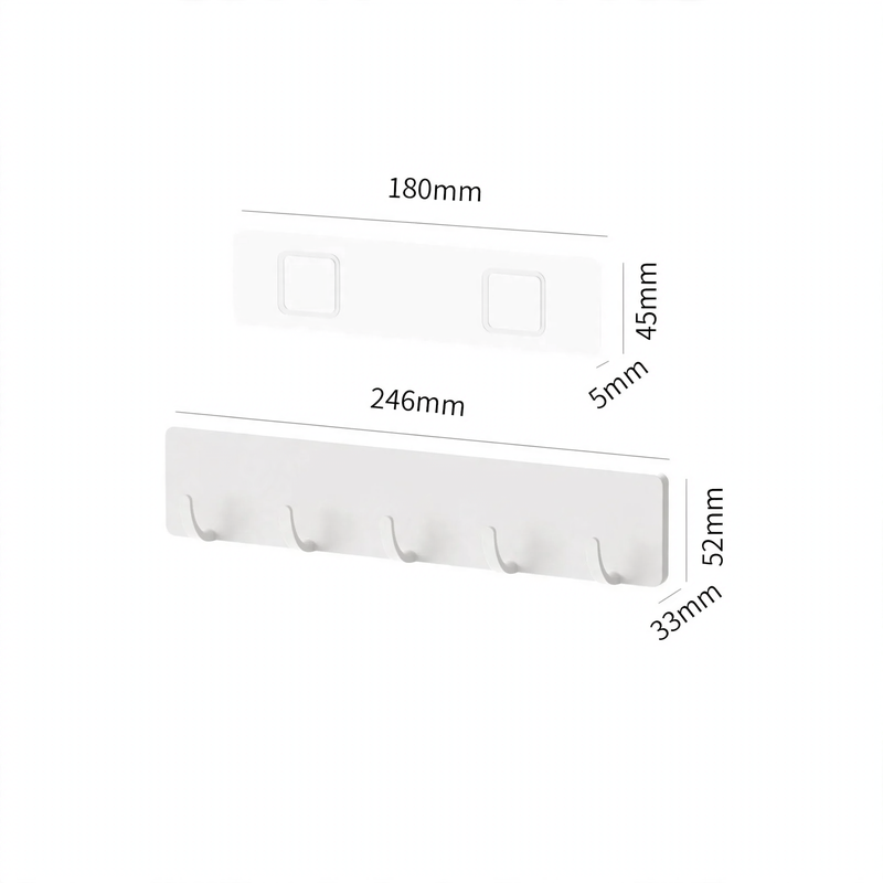 Wall-mounted spice rack without drilling