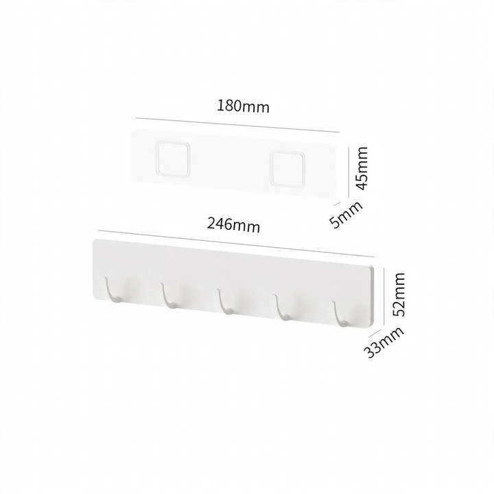Wall-mounted spice rack without drilling