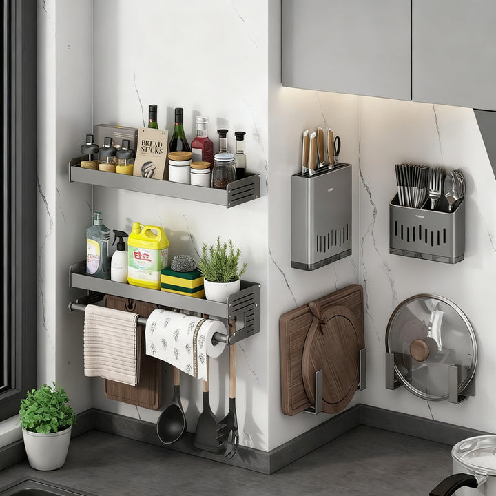 Stainless Steel Kitchen Wall Shelf