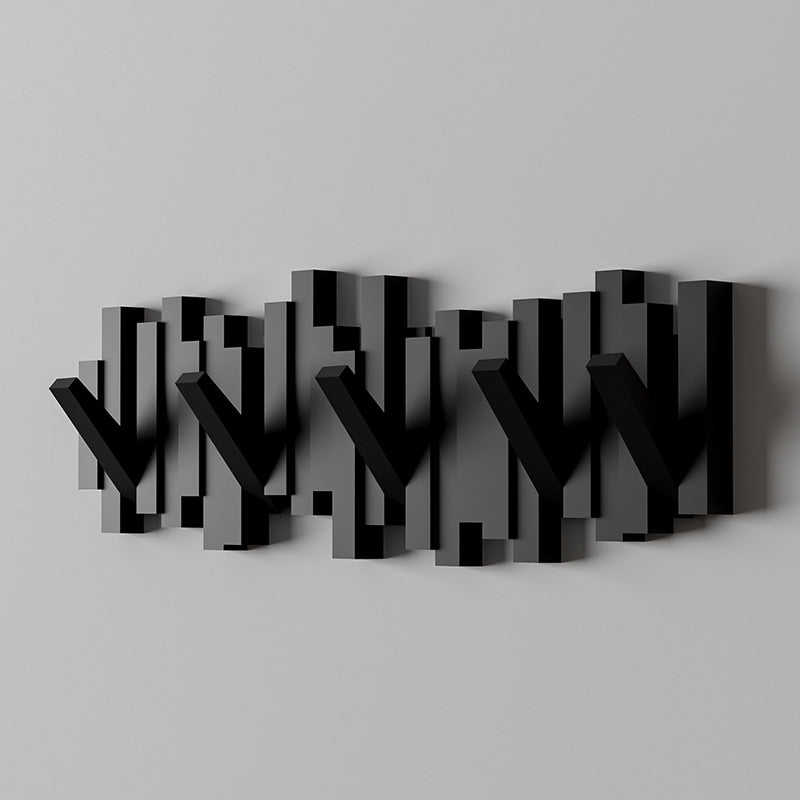 Wall wardrobe with piano keys design, foldable