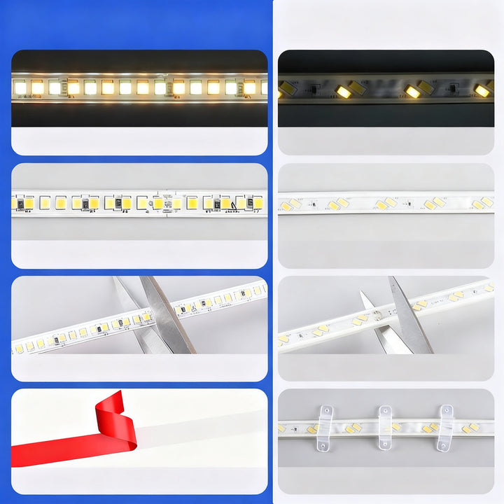 LED strip with remote control, 3 color change