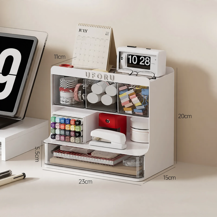 Desk storage box with drawers, model S30006C