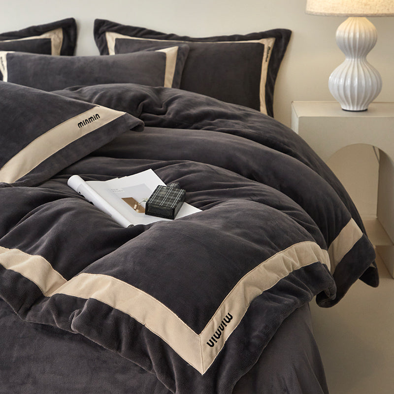 Milk fiber bedding set, 4-piece, extra warm