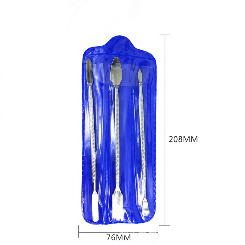 Nail mixing palette made of stainless steel, different shapes