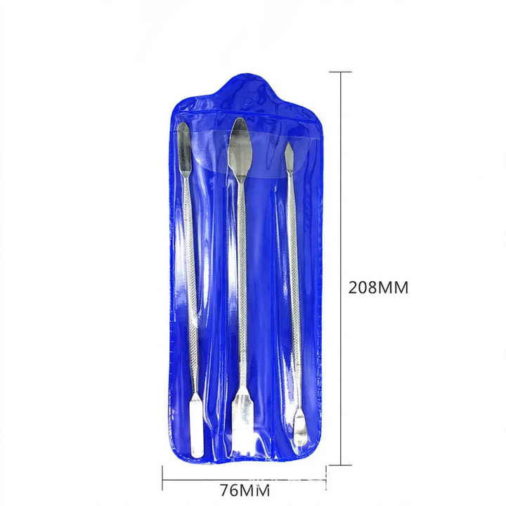 Nail mixing palette made of stainless steel, different shapes