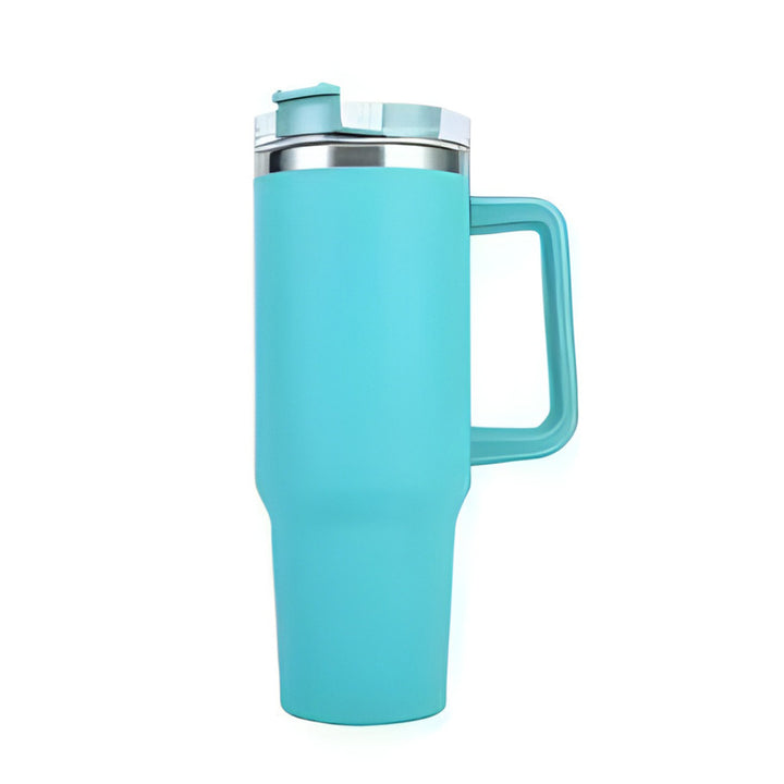 Insulated cup 40oz with straw and handle