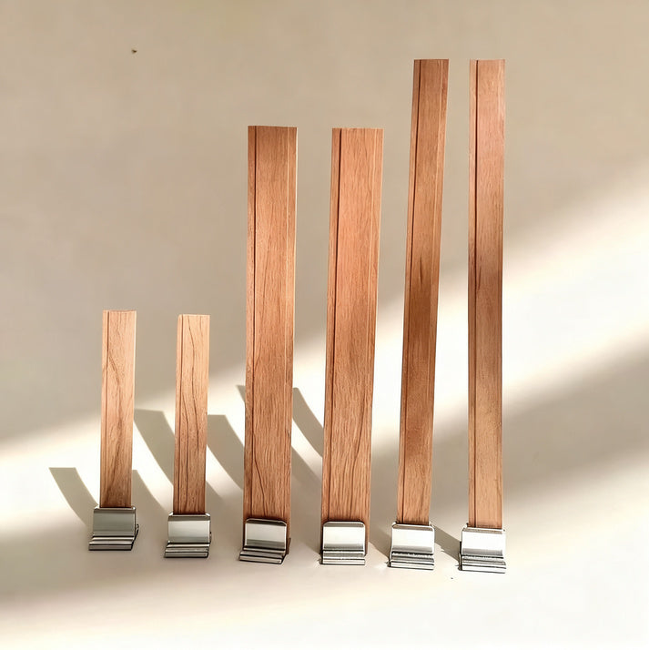 Wood candle wood, multilayer, various sizes