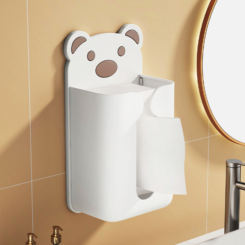 Wall-mounted paper towel holder, plastic