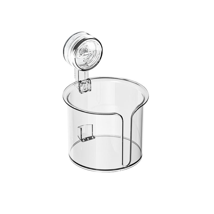 Suction cup toilet paper holder, wall mounted
