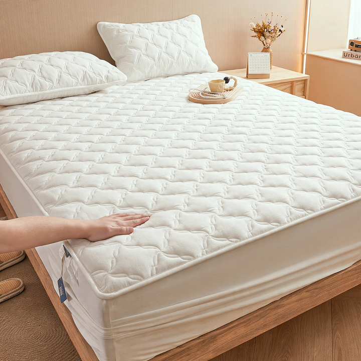 Waterproof fitted sheet made of cotton, 180 cm