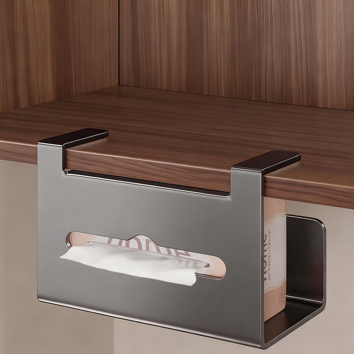 Kitchen roll holder, wall-mounted, without drilling