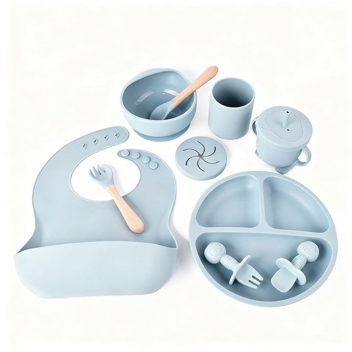Silicone children's dish set, 6 pieces