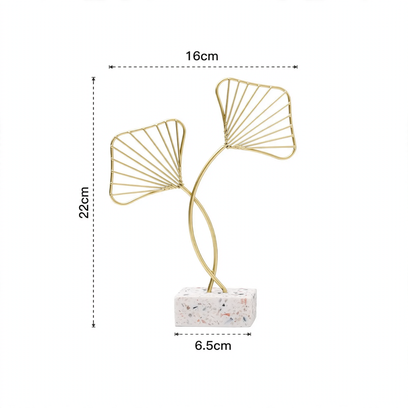 Iceflower decorative figure made of iron, modern