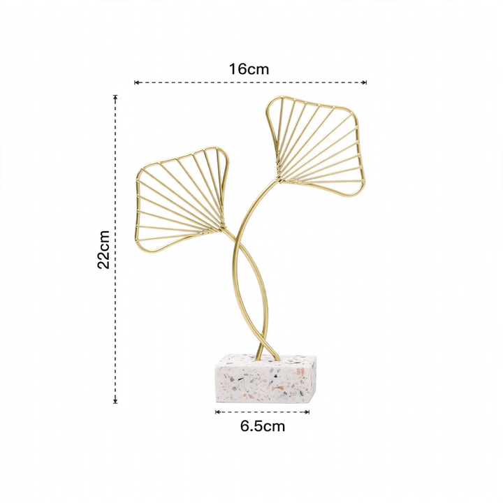 Iceflower decorative figure made of iron, modern