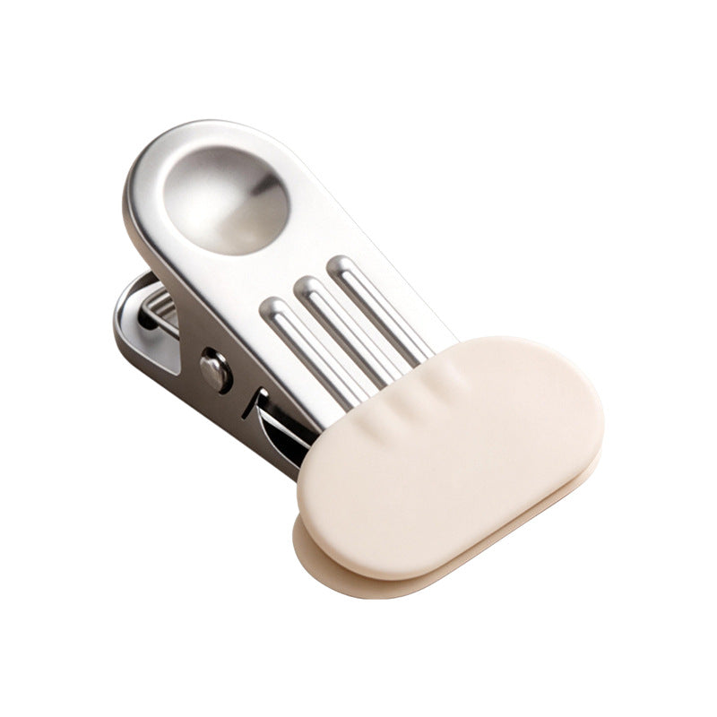 Stainless steel clothespins with wide rubber mouth
