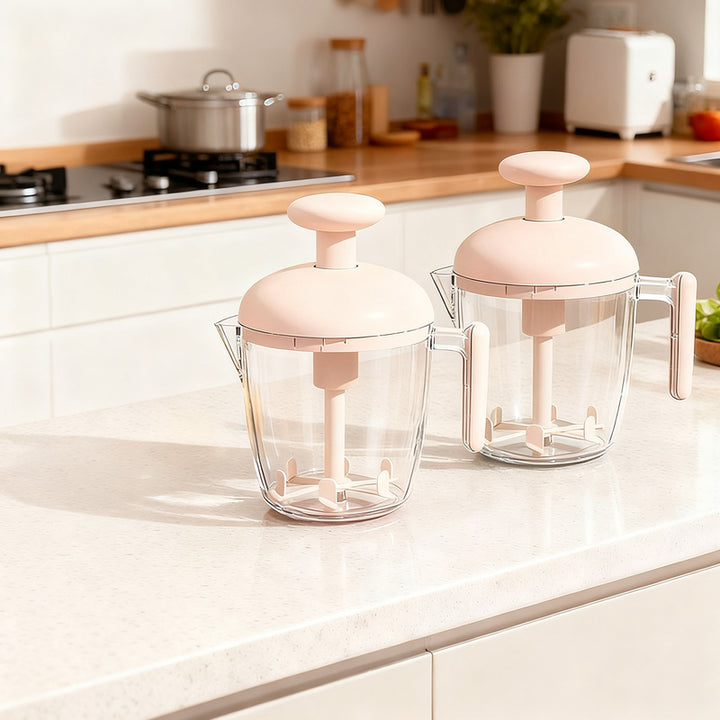 Compressed air mixing cup for whipping and mixing