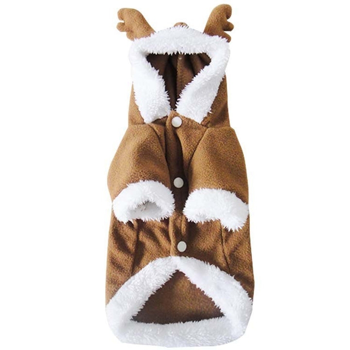 Reindeer costume for dogs, with hood