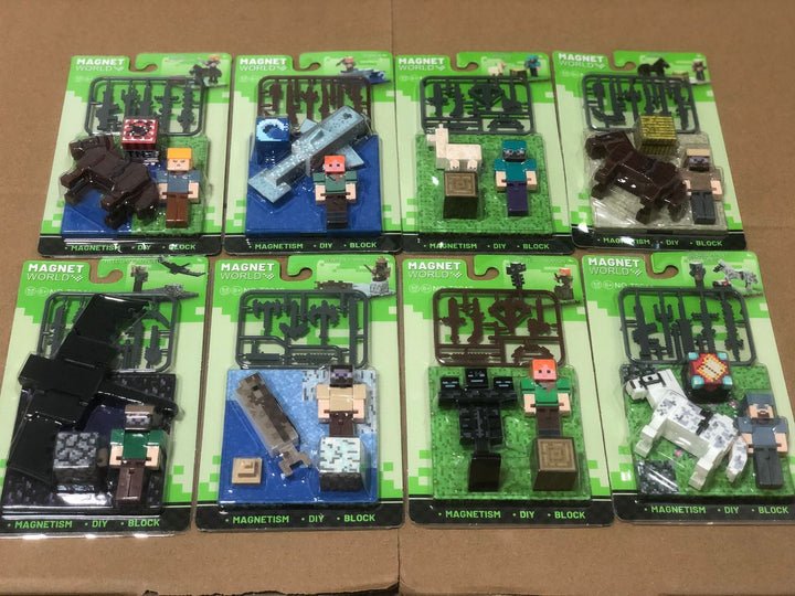 Magnetic building blocks, plastic, children's toy