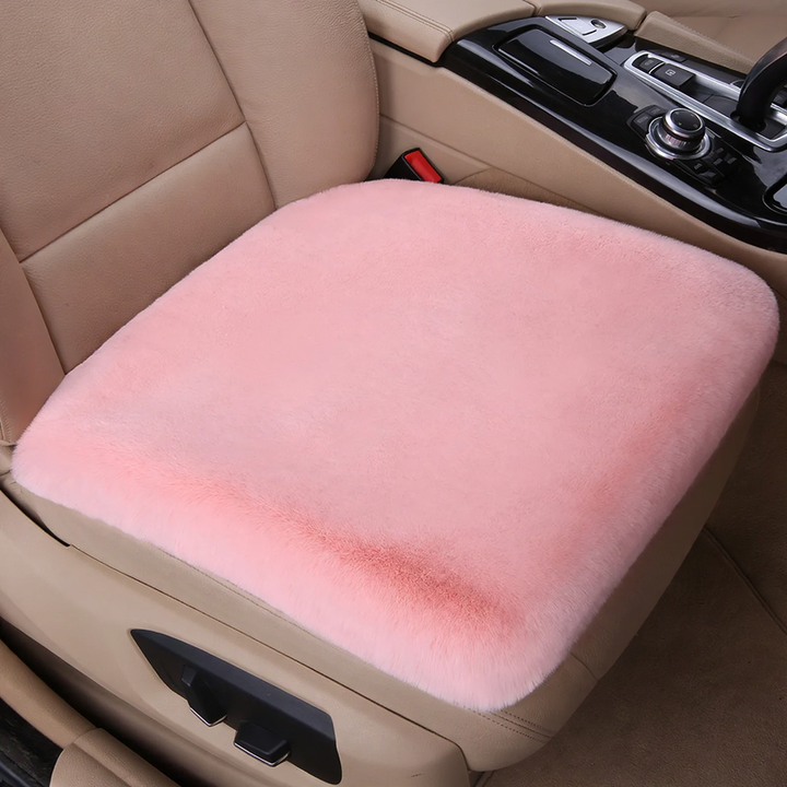 Plush car seat cushion, winter version