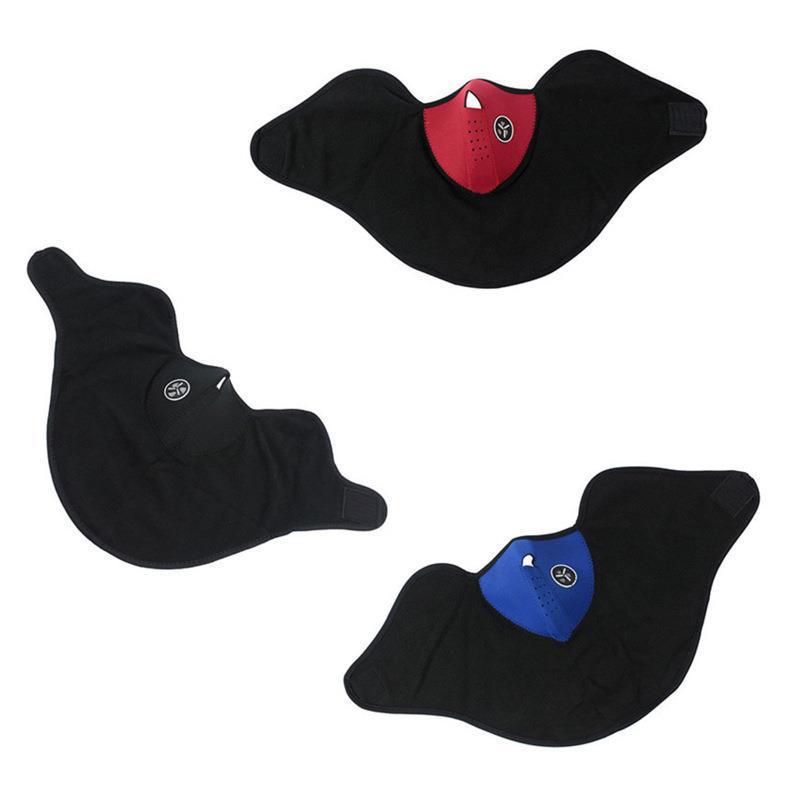 Face mask for cycling, warming, with fleece