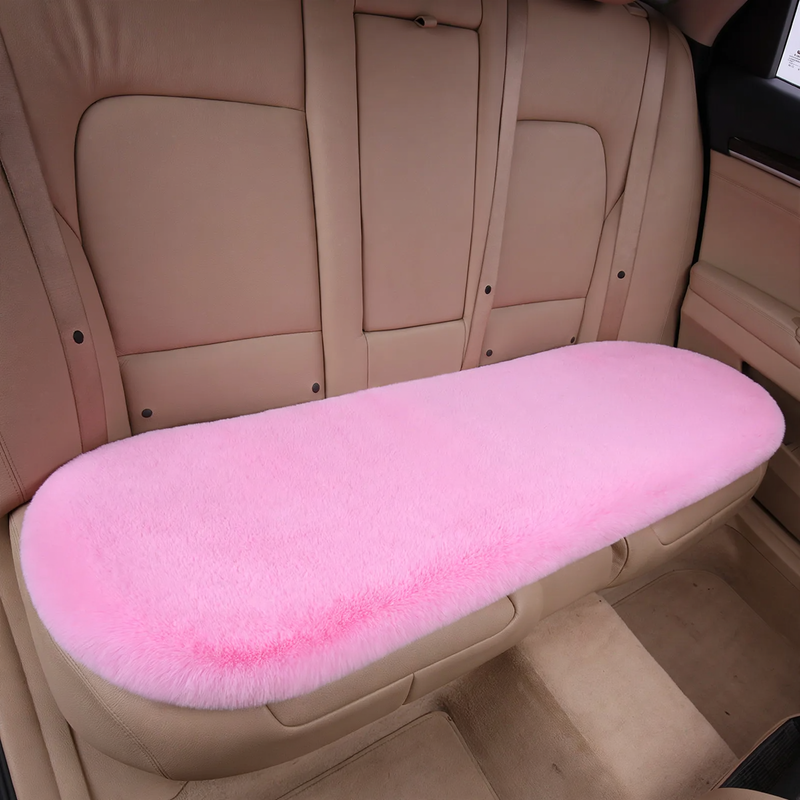 Plush car seat cushion, winter version
