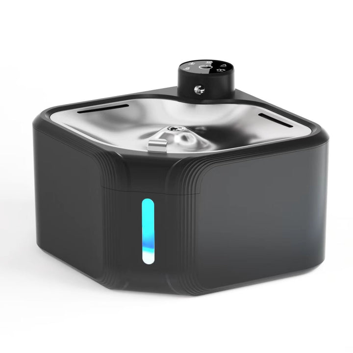 Automatic pet drinking fountain made of stainless steel