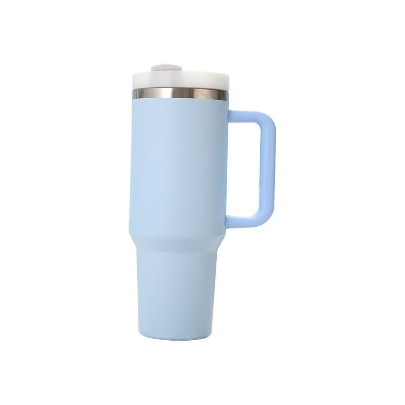 Insulated cup 40oz with straw and handle
