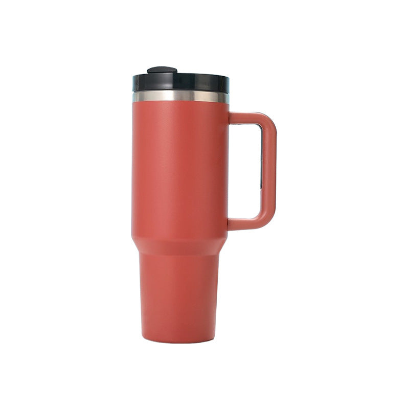 Insulated cup 40oz with straw and handle