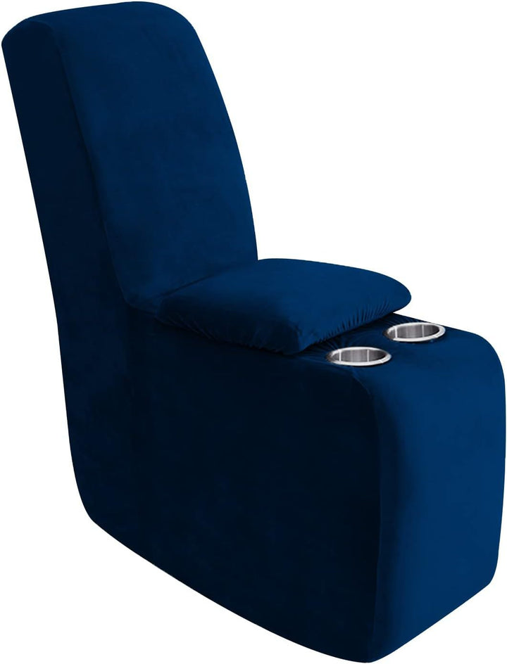 Sofa cover made of velvet, solid color