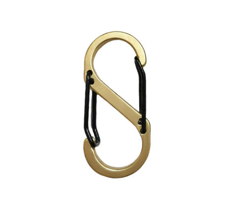 Safety carabiner made of carbon steel