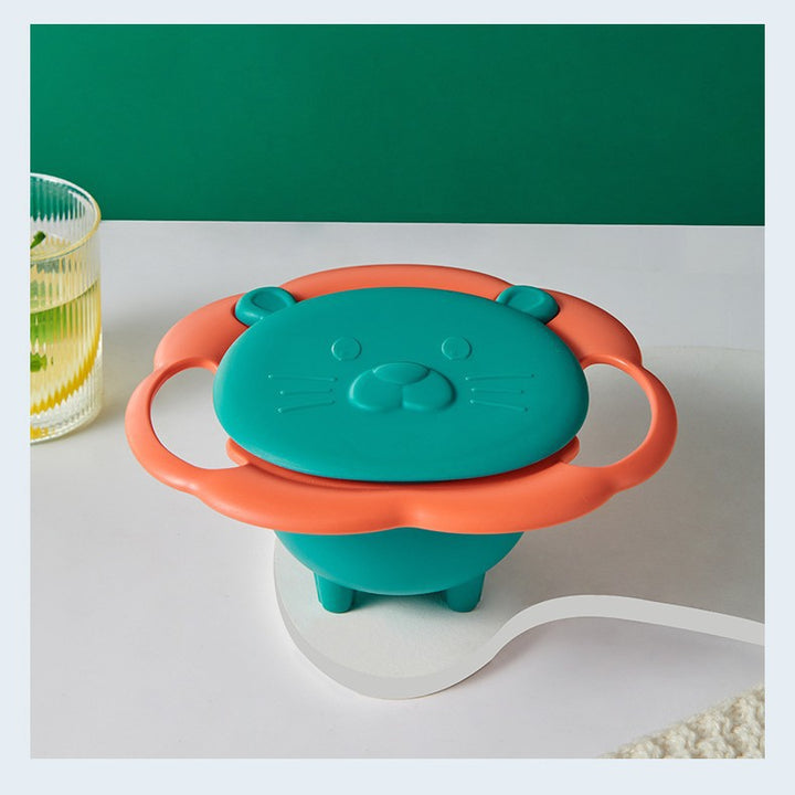 Rotating children's bowl, 19 cm, PP, non-slip