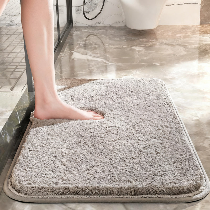 Bathroom mat flock fabric, absorbent, non-slip