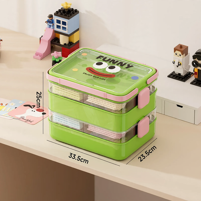 Toy storage box with compartments, model DD2572
