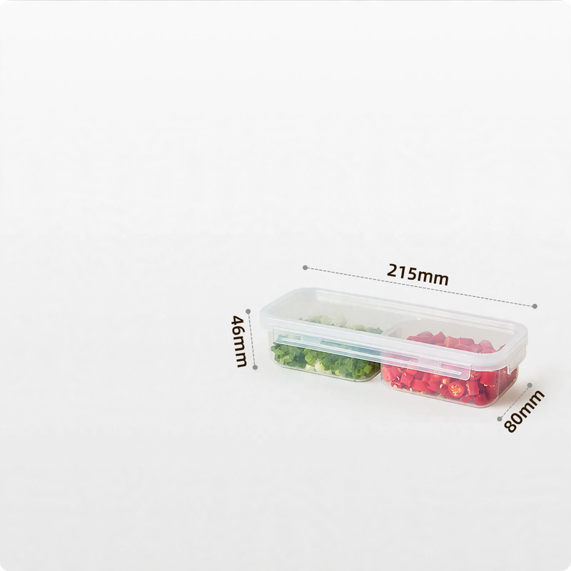 Plastic storage containers, 200–900 ml