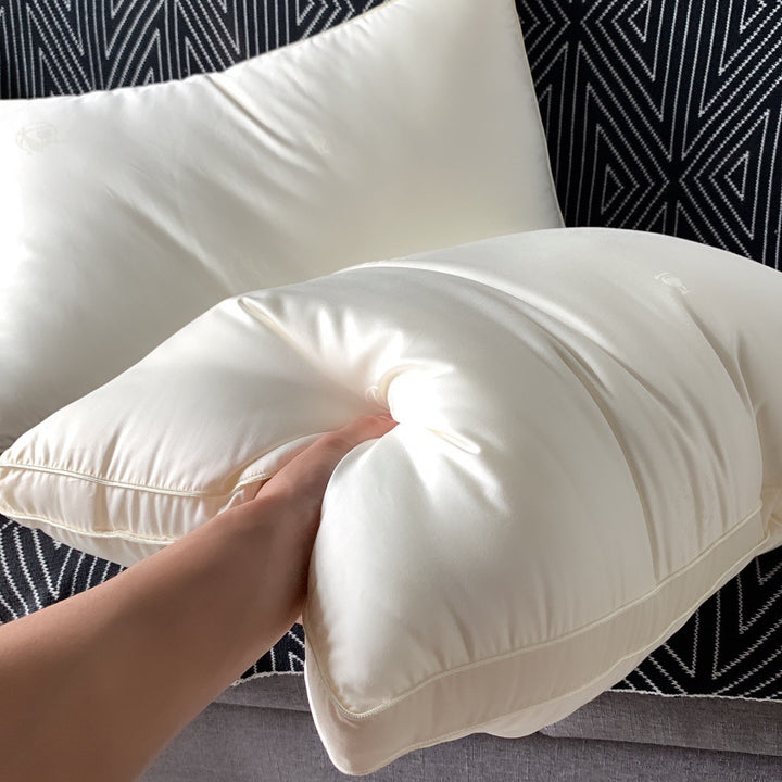 Quilted pillow with antibacterial filling, 48×74 cm