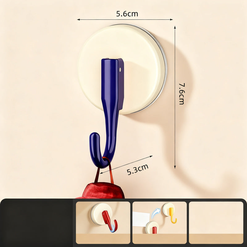 Suction cup hook made of plastic