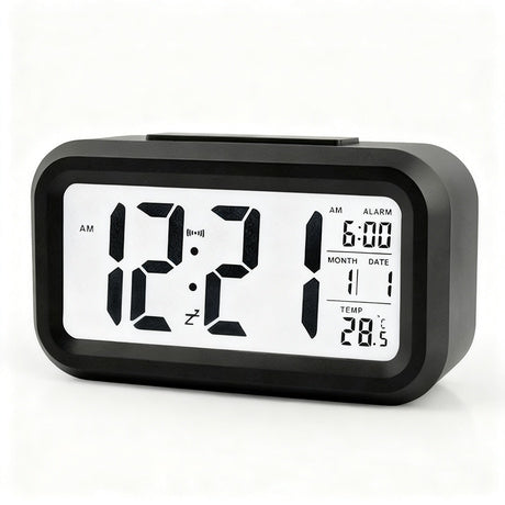 Digital Alarm Clock Light with LED Display