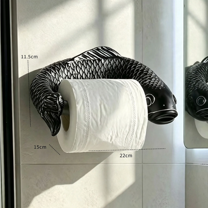 Carp- toilet paper holder, wall-mounted