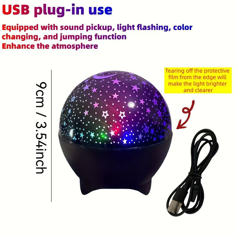 LED projection light with interchangeable patterns