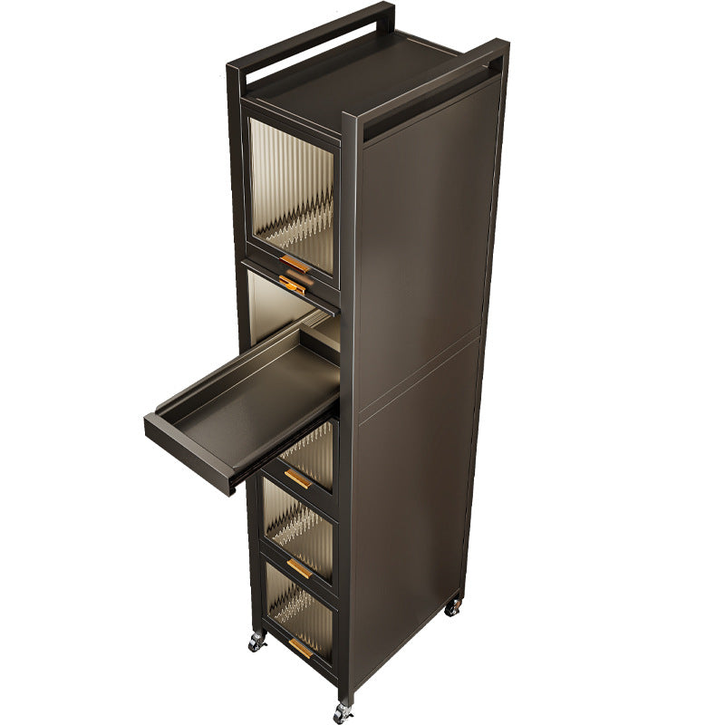 Narrow drawer cabinet for niches and gaps