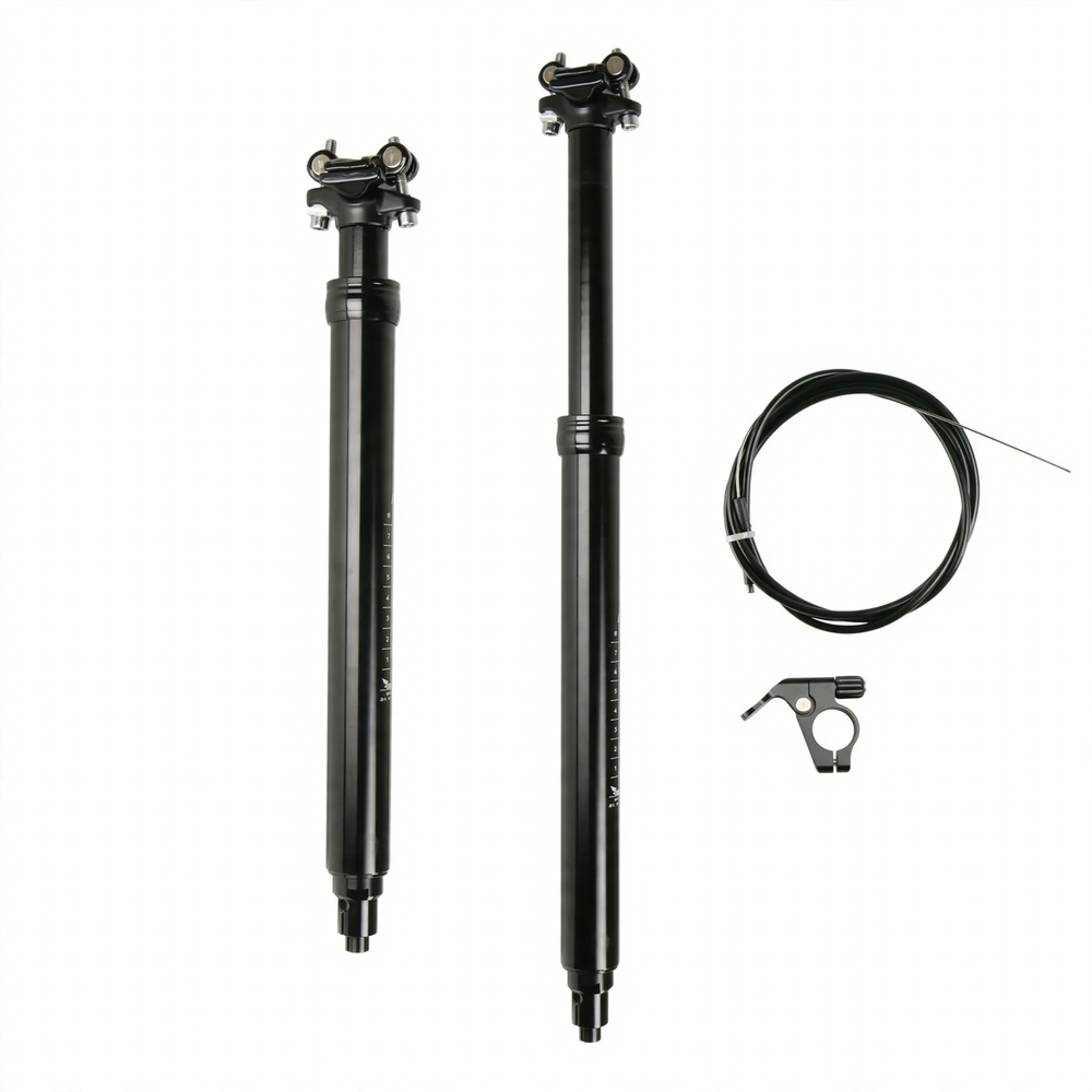 Aluminum seat post, 125 mm adjustable stroke, various diameters