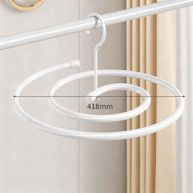 Clothes dryer spiral-shaped, round or oval